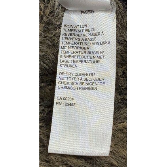 en THREAD Tiger Fuzzy Knit Sweater Tan Black Animal Print – XS/S - Picture 5 of 7